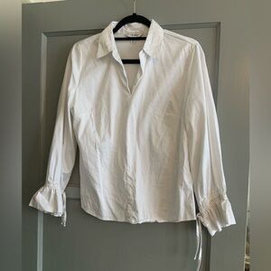 Tribal Brand White Pullover Blouse